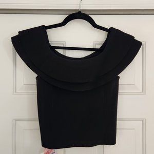 Chicwish Black Off the Shoulder Top
